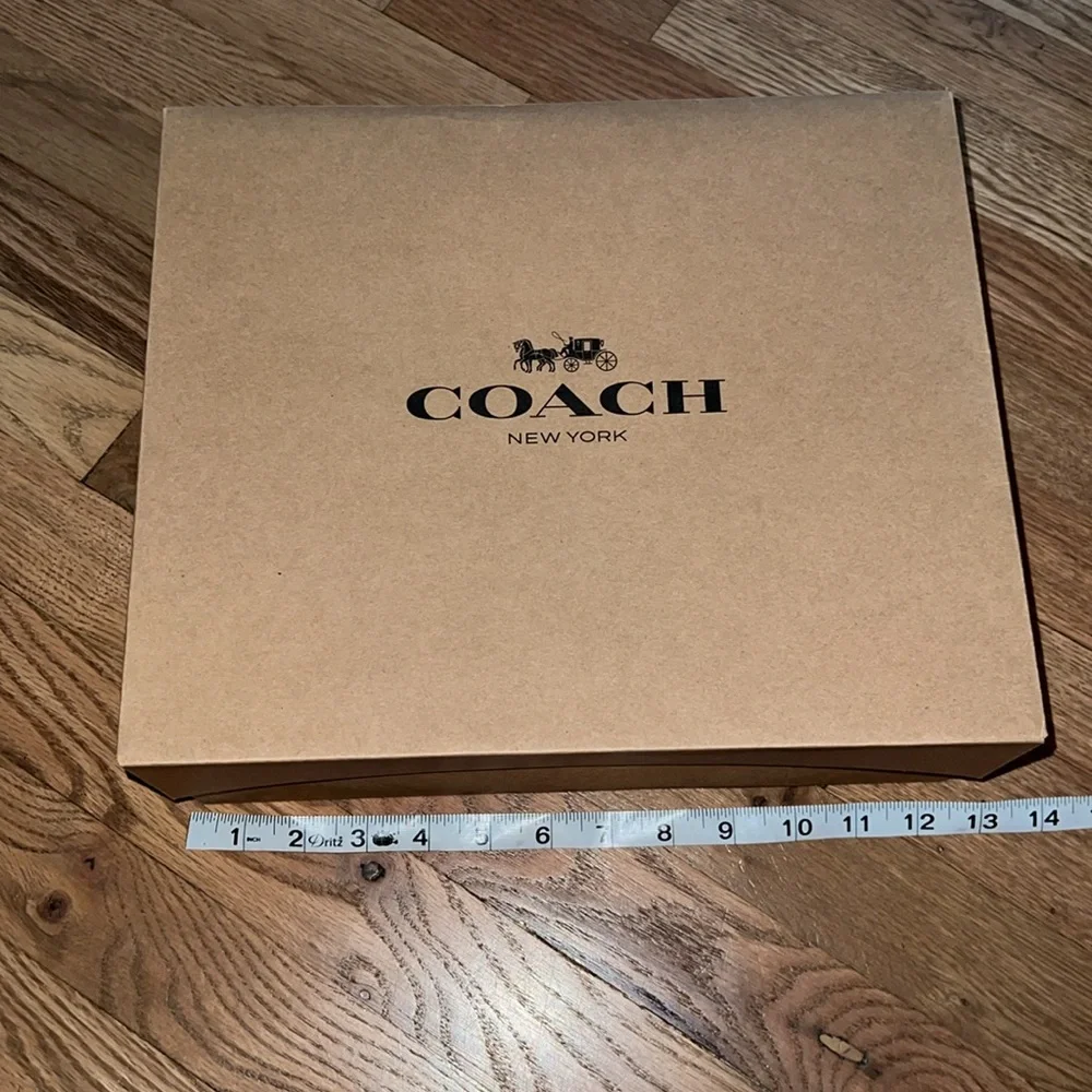 COACH Authentic Brown Cardboard Gift Box W Logo